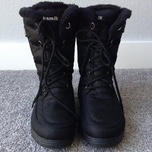 ⭐KAMIK “BROOKLYN” SNOW BOOTS in Black, size 9 ⭐